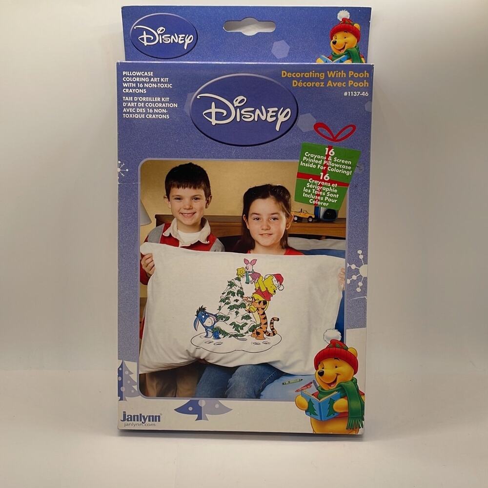 Disney Pillowcase Coloring Art Kit Decorating with Pooh NIP